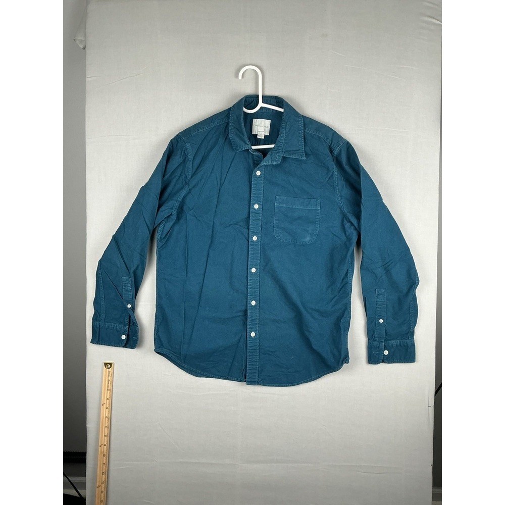 American Eagle Outfitters Button Up Shirt Mens Large Blue Classic Fit Cotton